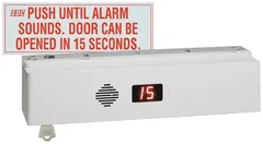 SDC delayed egress magnetic lock with door sign